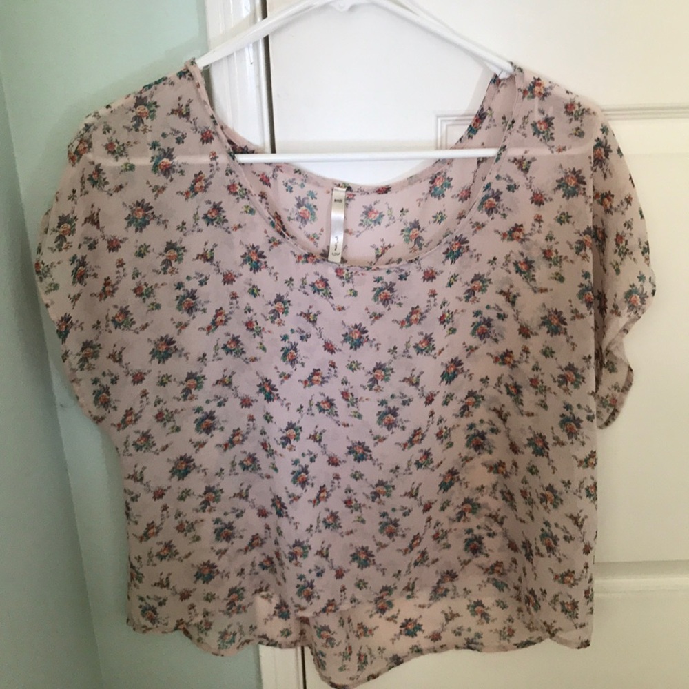 Light Pink floral shirt